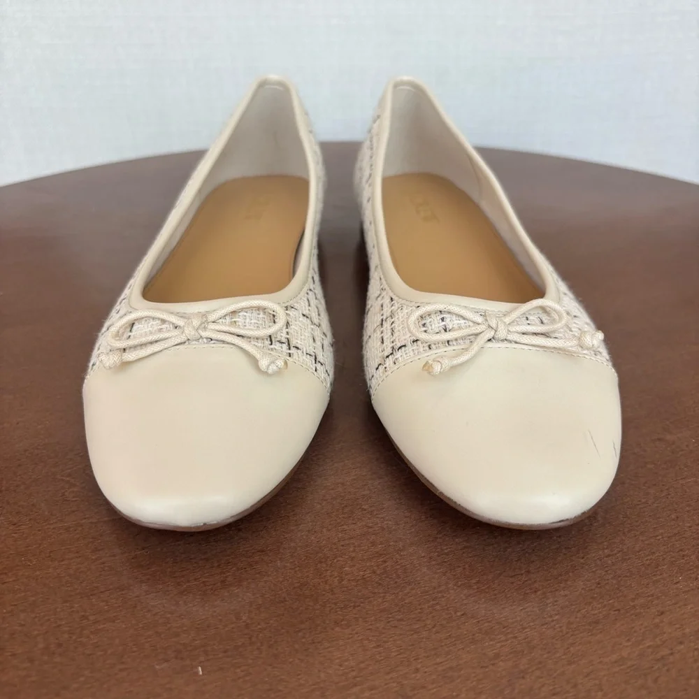 J.Crew Women's Tweed Ballet Flats, Size 7.5